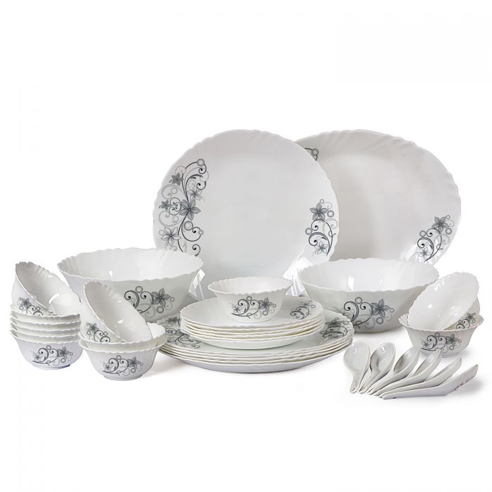 Cello Imperial Dinner Set Camber Black — homepost.in