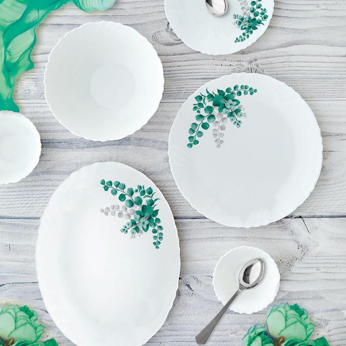 Cello Imperial Dinner Set Aqua Leaves For Pick Up From