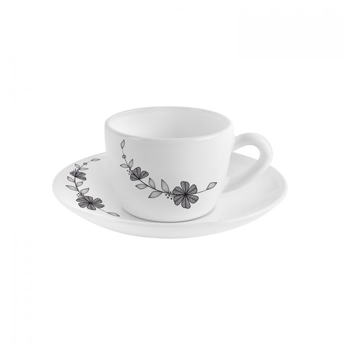 Cello Queen Florid Vine Cup & Saucer 130 ml — homepost.in